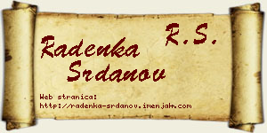 Radenka Srdanov vizit kartica